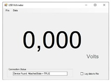 Software for USB Voltmeter